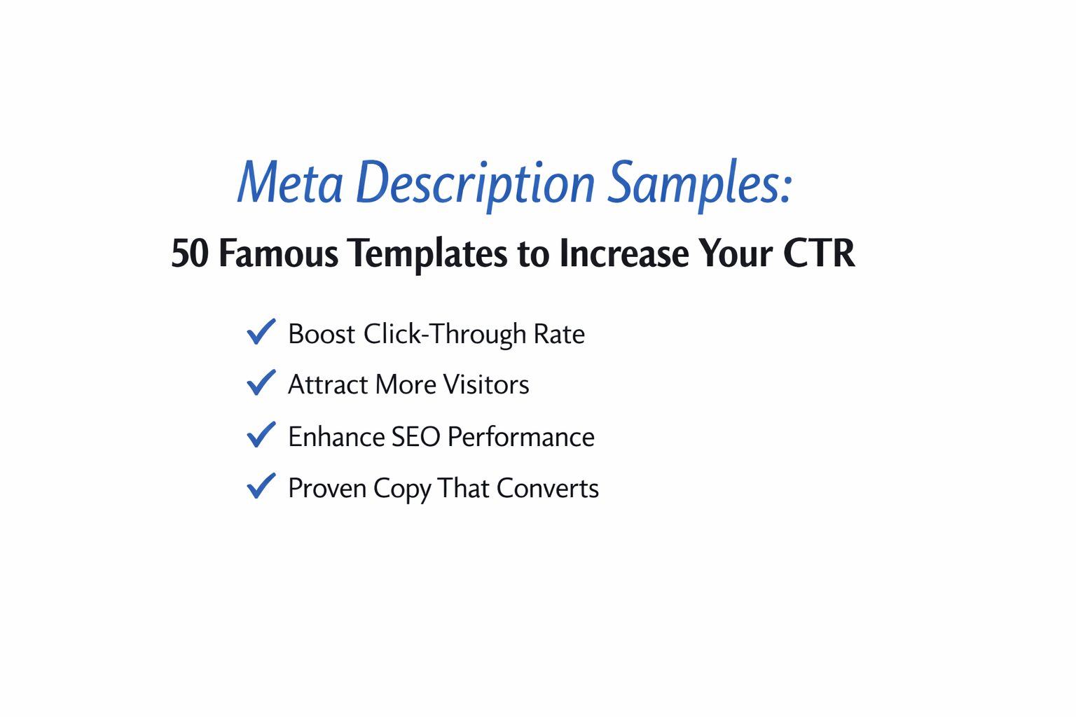 Meta Description Samples: