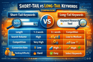 Short-Tail vs Long-Tail Keywords (