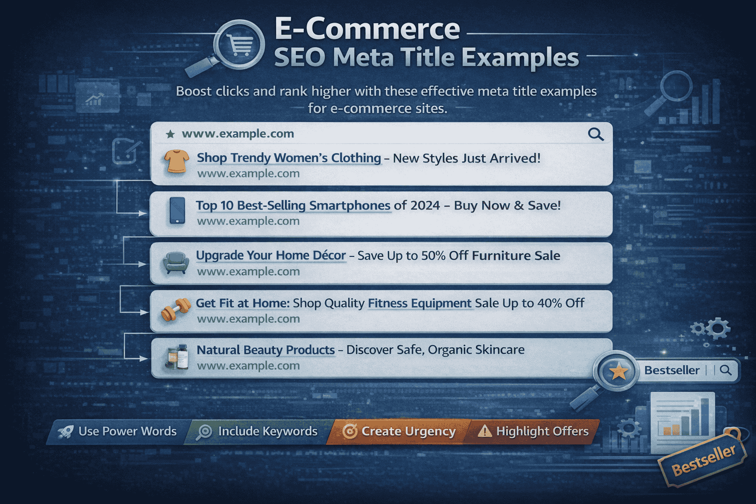 E-Commerce SEO Meta Title Examples
