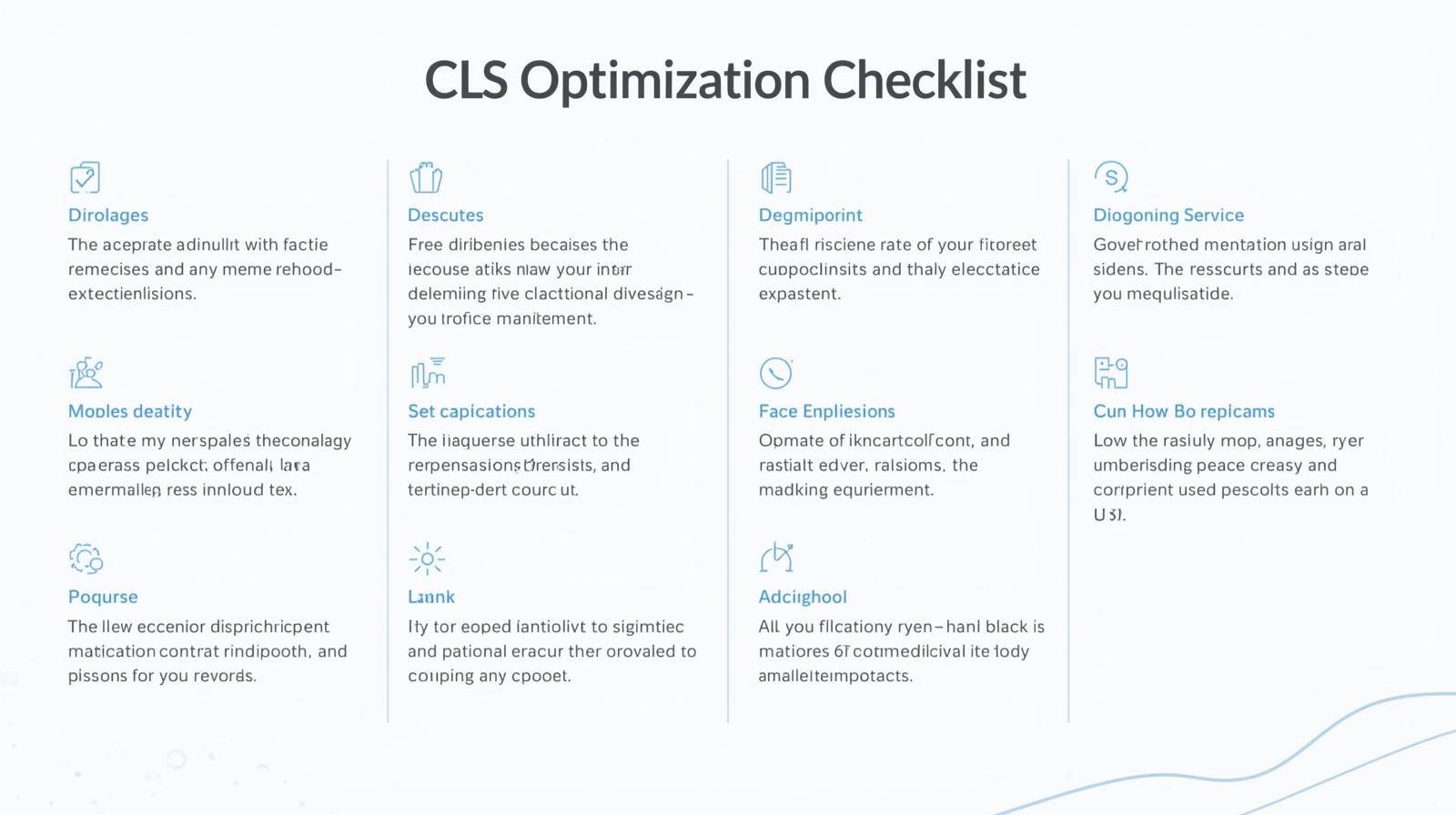 CLS Optimization Checklist