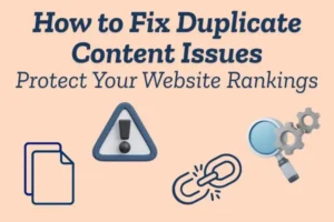 duplicate content SEO fix