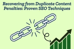 duplicate content SEO fix